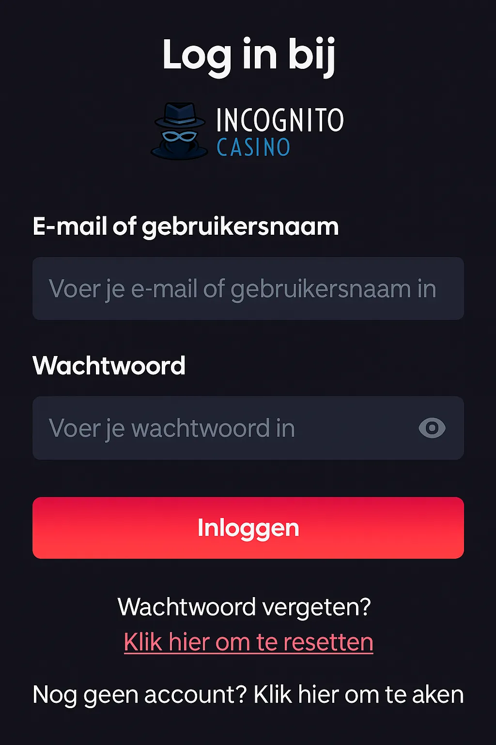 incognito-casino-login-direct-toegang-tot-spellen